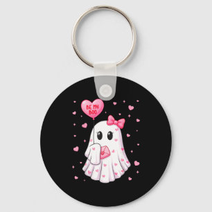 Bee My Boo Heart Boo Ghost Valentine Outfit Women Key Ring