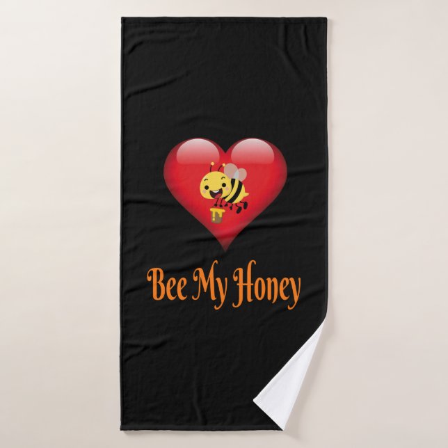 Bee My Honey Save The Bees Gift Bath Towel (Bath Towel)