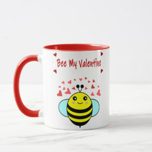 Bee My Valentine - Cute Bee Valentine's Day Mug
