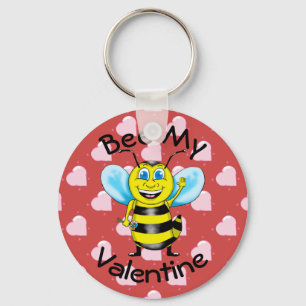 Bee My Valentine Keychain