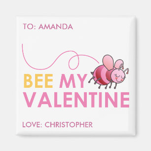 Bee My Valentine Magnet