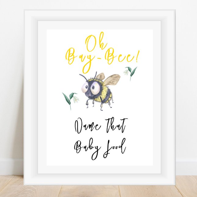 Bee - Name that baby food Poster (Creator Uploaded)