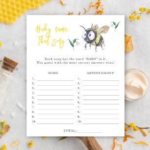 Bee - Name that song baby shower game