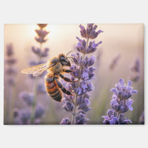 Bee Nature Colourful Wildlife Serene Tranquil Art Magnet