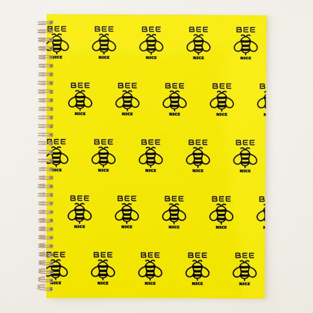 Bee Nice with Minimal Design Planner (Front)