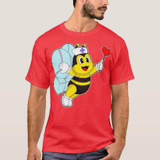 Bee Nurse Heart T-Shirt