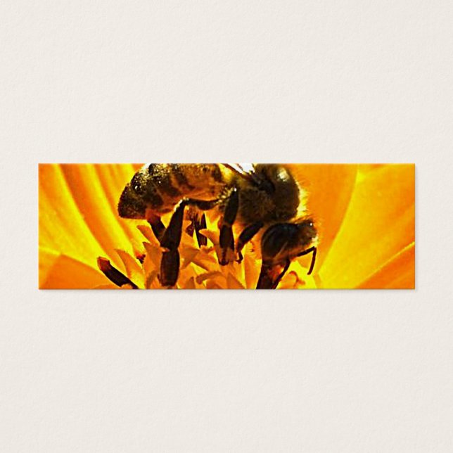 Bee on a Flower Bookmark (Front)