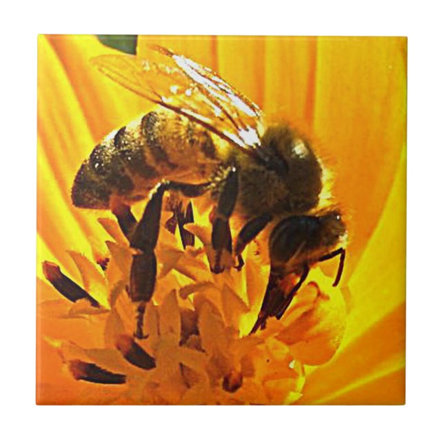 Bee on a Flower Tile (Front)