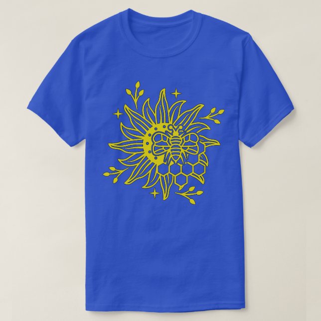 Bee On A Sunflower 75 T-Shirt (Design Front)