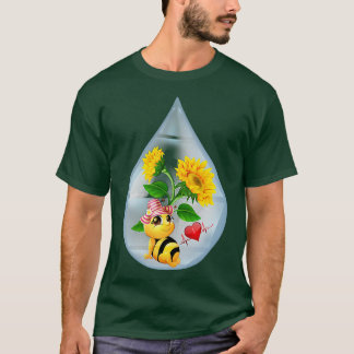 bee on a sunflowerbee on sunflower T-Shirt