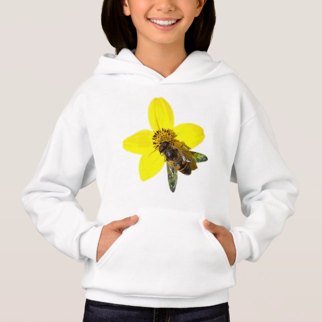Bee on a yellow flower (Front)