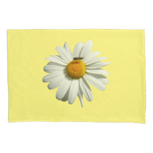 Bee on Daisy Alaskan Summer Nature Photo Pillowcase