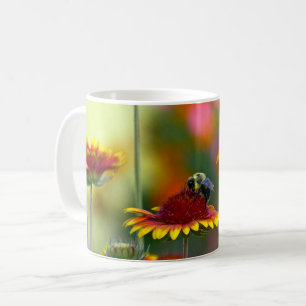 Bee on Gaillardia Coffee Mug