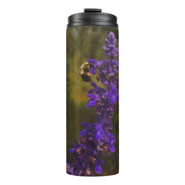bee on lavender  thermal tumbler (Front)