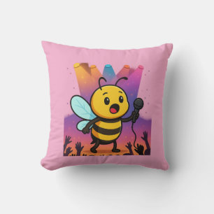 Bee on Stage – Rap Vibes Cushion