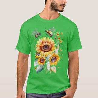Bee on Sunflower 2 T-Shirt