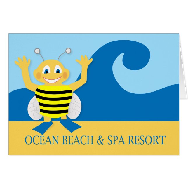 Bee on the beach (Front Horizontal)