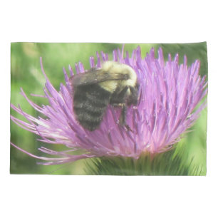 Bee On Thistle Pillowcase