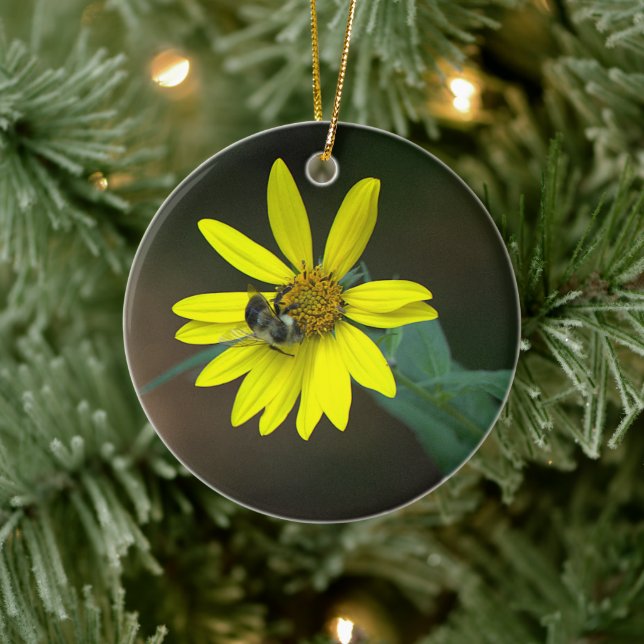 Bee on Wildflower Ornament (Tree)