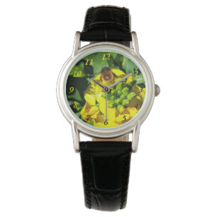 Bee on Yellow Flowers Watch