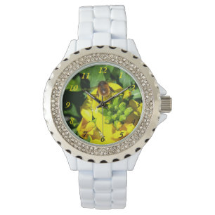 Bee on Yellow Flowers Watch