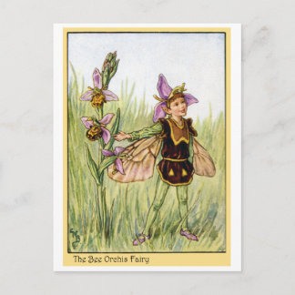 Bee Orchis Fairy Postcard