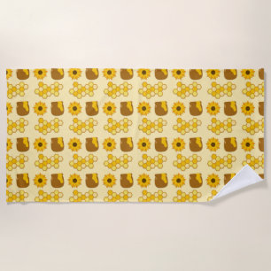 Bee Painting Ideas Beach Towel