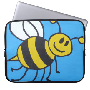 Bee painting laptop sleeve