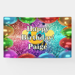 Bee Personalised character birthday banner