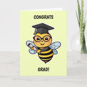 Bee Personalised Graduation Card