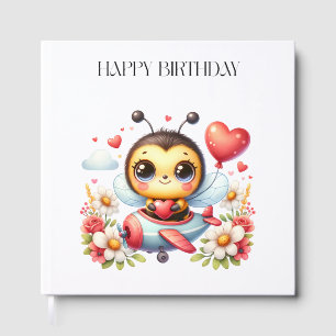 Bee Pilot Birthday Guest Book