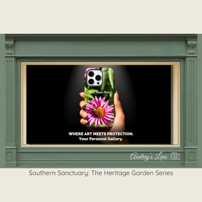 Bee & Pink Coneflower iPhone 16 Pro Case (Creator Uploaded)