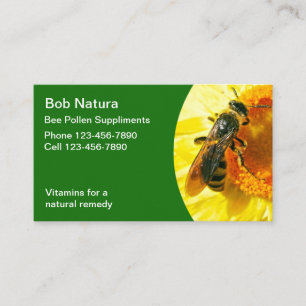 Bee Pollen Business Cards