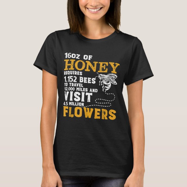 Bee  Pollination Honey Apiary Apiarist Bee Keeper T-Shirt (Front)