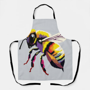 Bee pop art apron