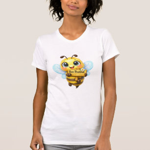 Bee Positive – Cute Motivational Bee T‑Shirt T-Shirt