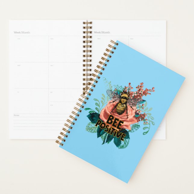 Bee Positive Floral Vibes Planner (Display)