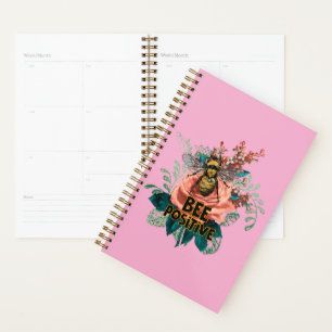 Bee Positive Floral Vibes Planner