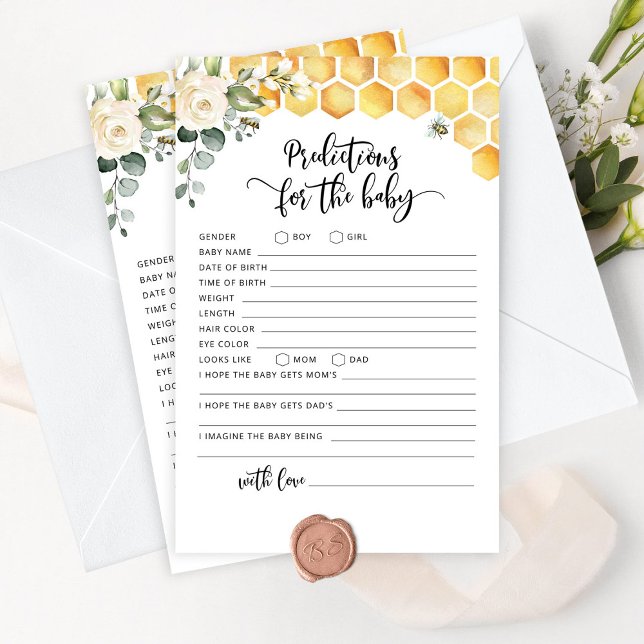 Bee predictions for baby card (Creator Uploaded)