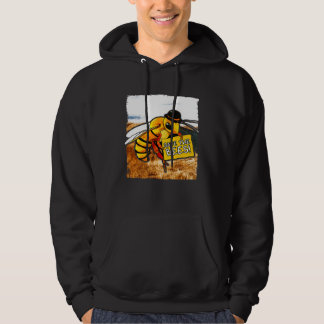 Bee Prin Save The Bees Environmentalis Hoodie