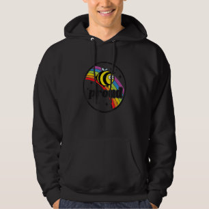 Bee Proud Gay Pride Rainbow Flag Lesbian Equality Hoodie