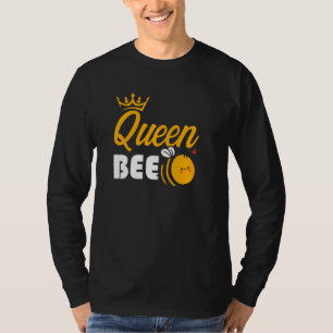 Bee Queen Beekeeper Beehive Honey Bees Honeycomb B T-Shirt