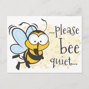 Bee Quiet Postcard