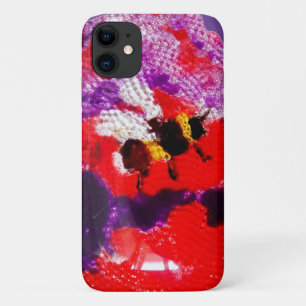 Bee Red Purple Colourful iPhone 11 Case