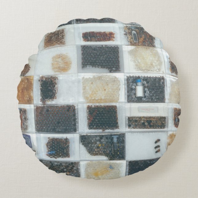 Bee resin casts round cushion (Front)