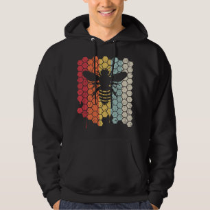 Bee . Retro Style Beekeeper Hoodie