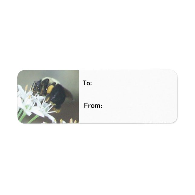 Bee Return Address Label (Front)