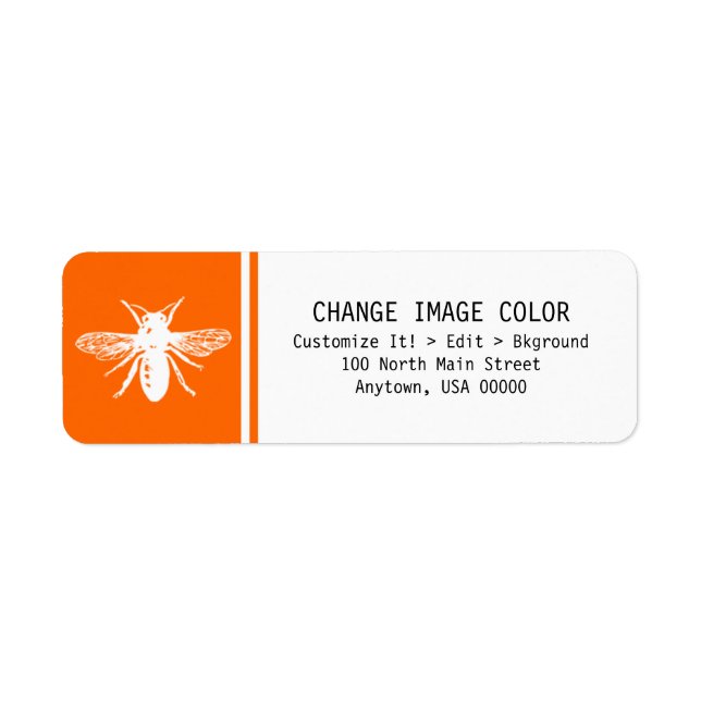 Bee - Return Address Label (Front)
