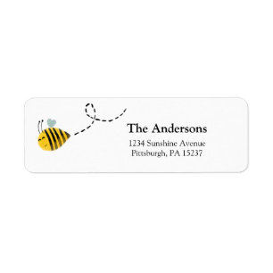 Bee Return Address Return Address Label
