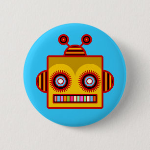 Bee Robot Fun Button